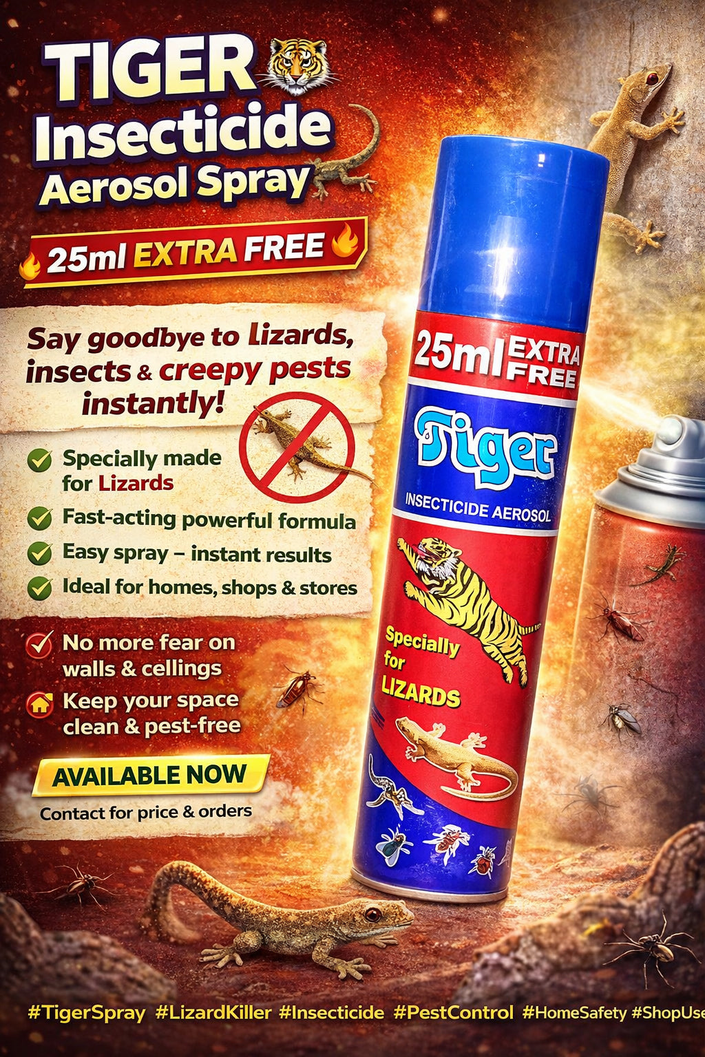 Tiger Insect Killing Spray