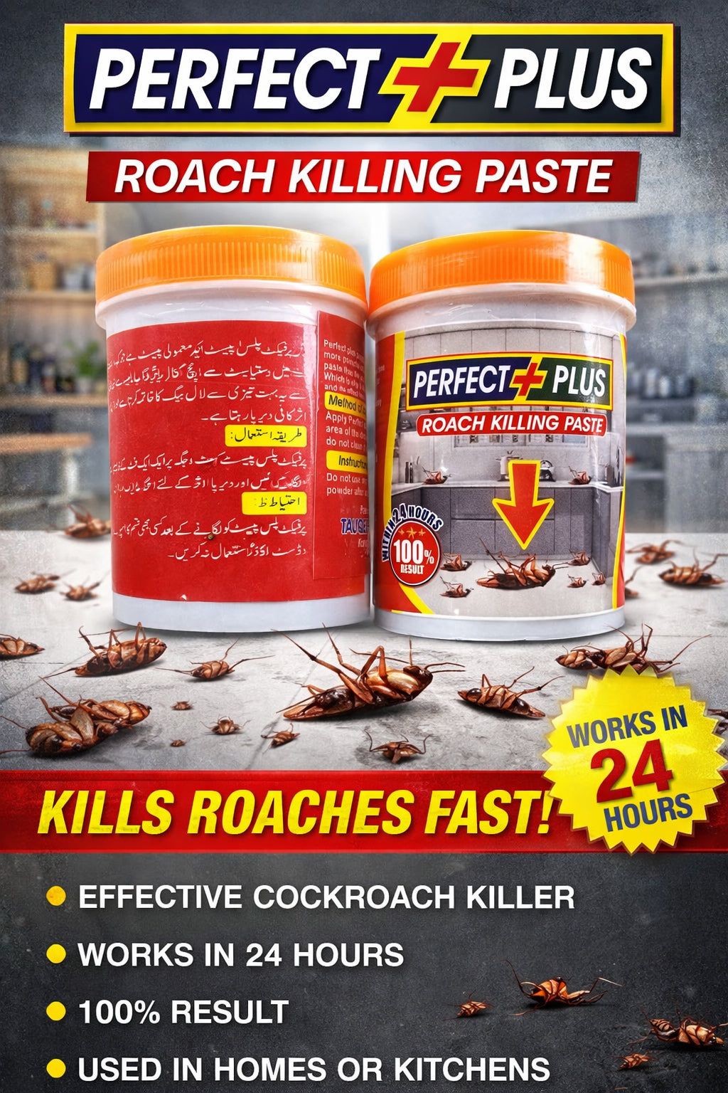 Roach killing paste