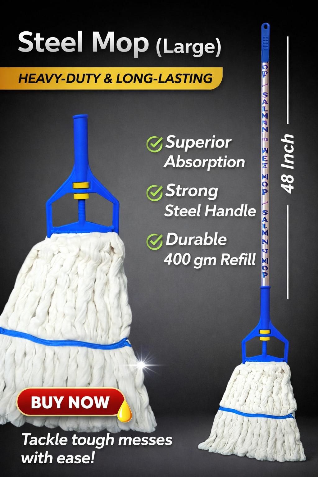 Heavy Mop With Iron Sticks
